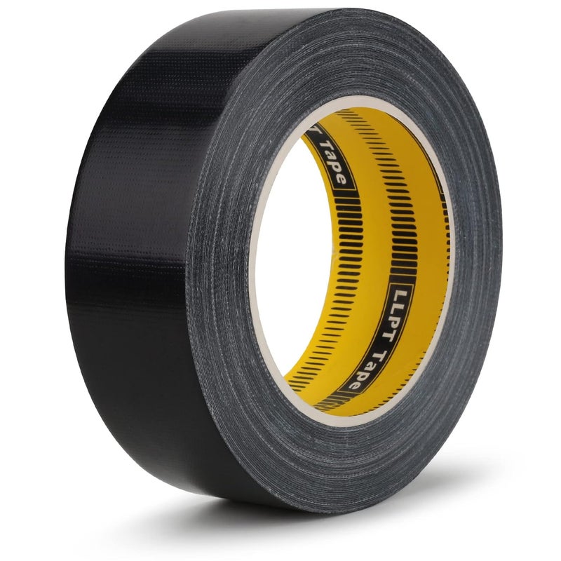 LLPT Duct Tape Premium Grade 1.6 Inches x 108 Feet x 11 Mil Easy Tear Residue Free Strong Adhesive Color Black (DT401) - Image 1